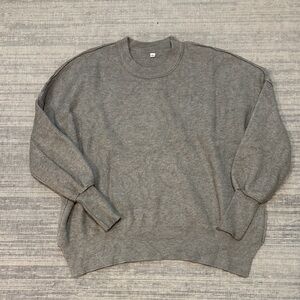 Amazon Women's Gray Crew Neck Sweater